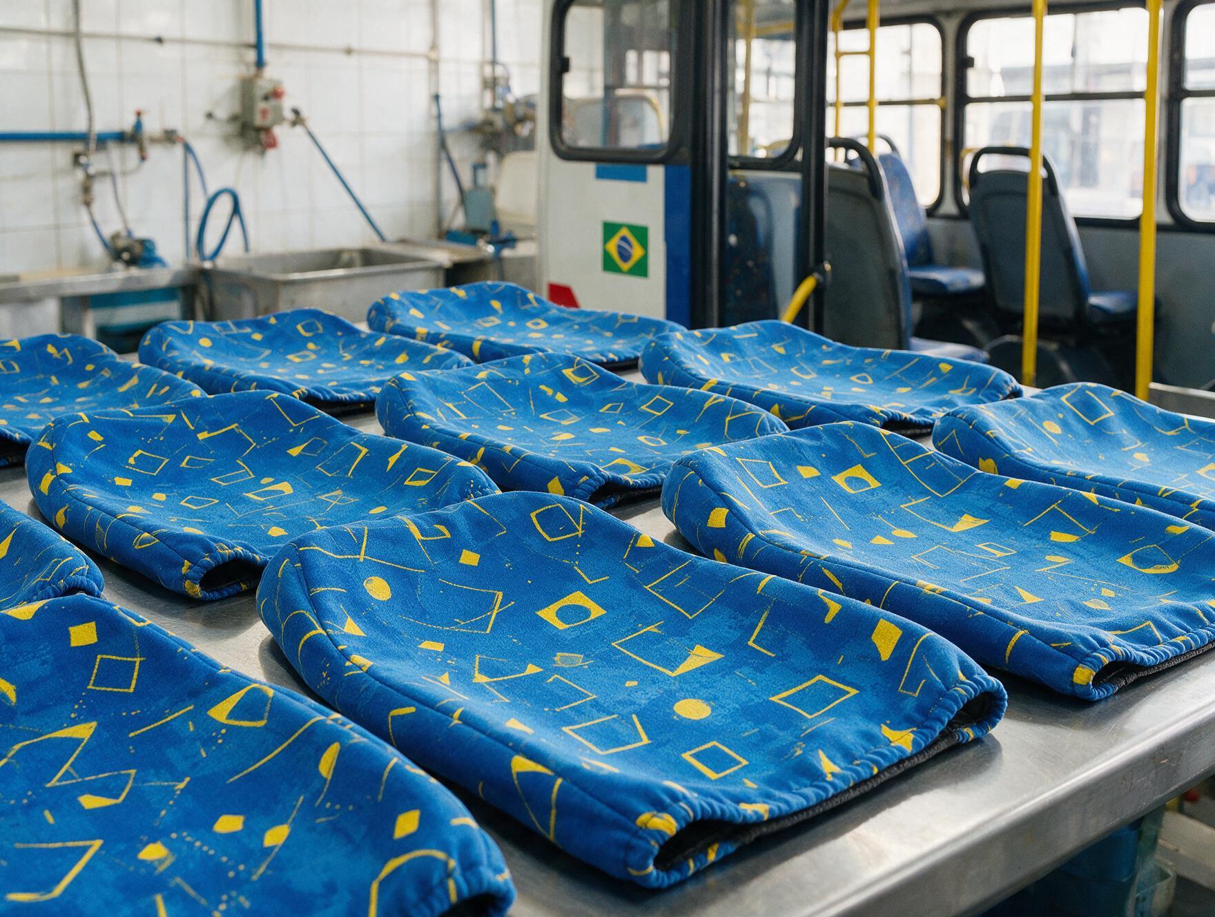 Capinhas de encosto para empresas de ônibus
